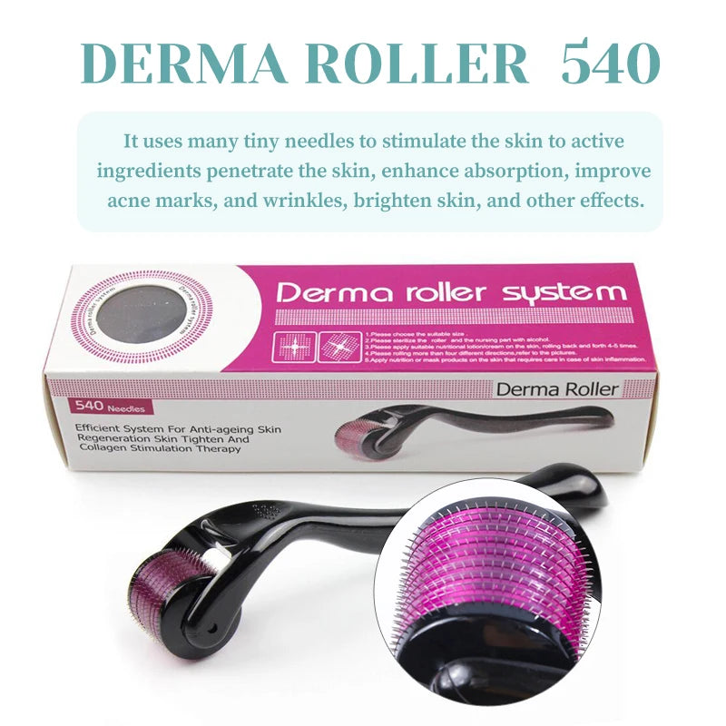 Professional Titanium Derma Roller 540 Needles