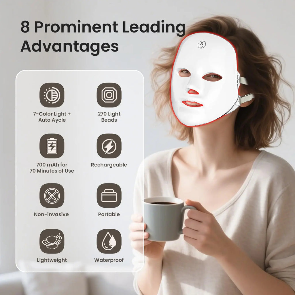 7-Colour LED Light Therapy Face Mask