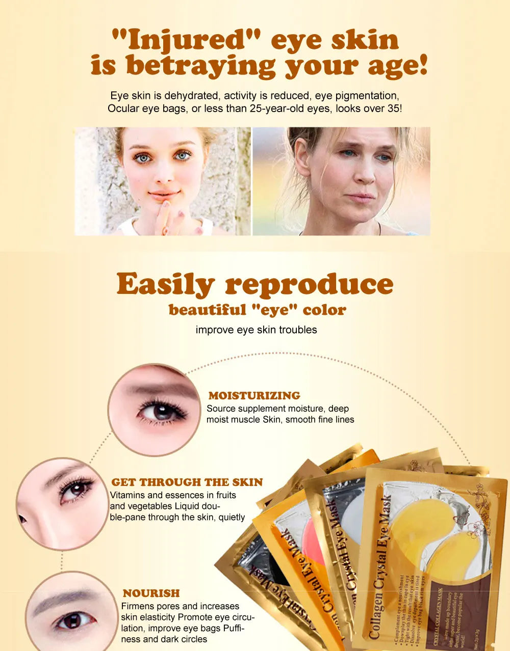 Facial mask for dark circles