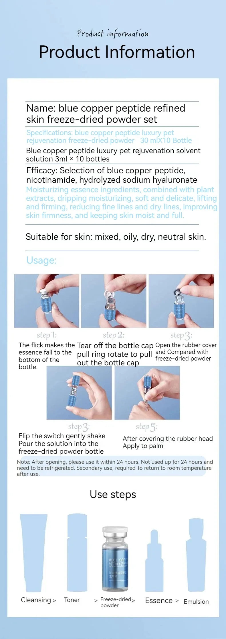 BluePeptide Serum