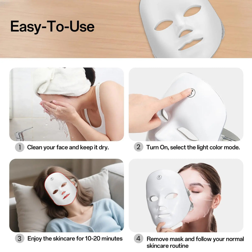 7-Colour LED Light Therapy Face Mask