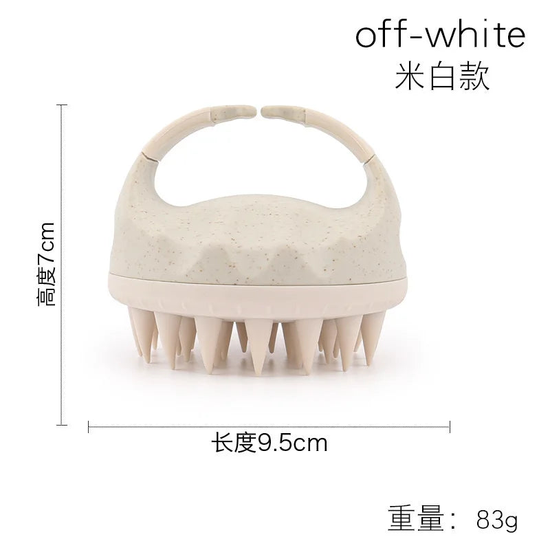 Shampoo Head Scalp Massage Brush Silicone Soft Skin Friendly Hair Washing Massager Comb SPA Massage Brush Beauty Hair Tool