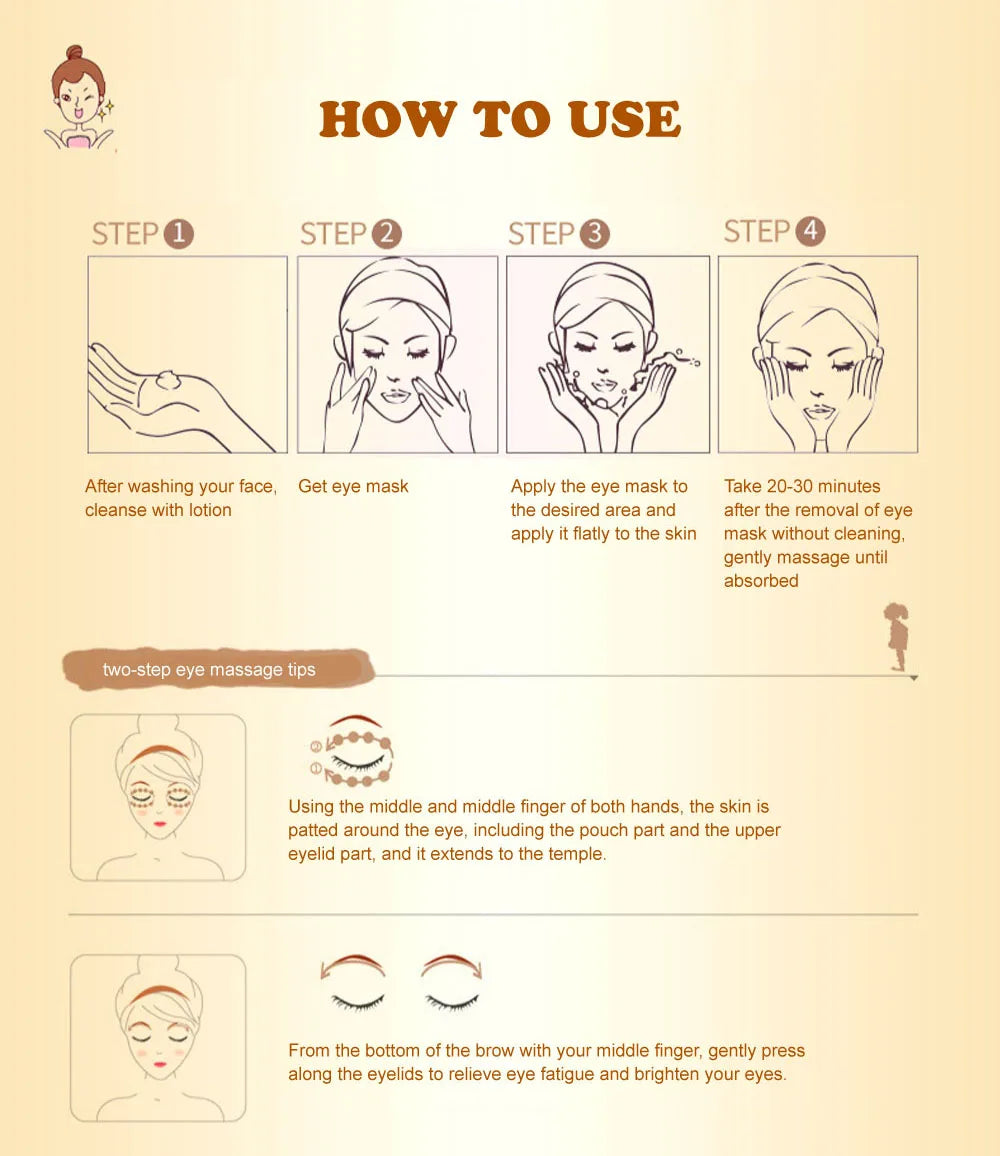 Facial mask for dark circles
