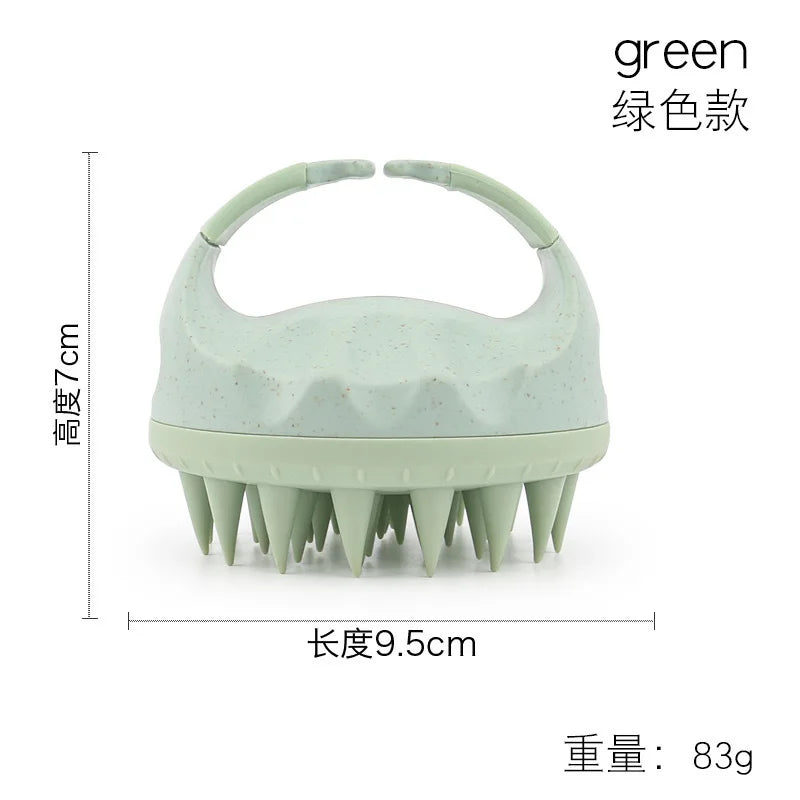 Shampoo Head Scalp Massage Brush Silicone Soft Skin Friendly Hair Washing Massager Comb SPA Massage Brush Beauty Hair Tool