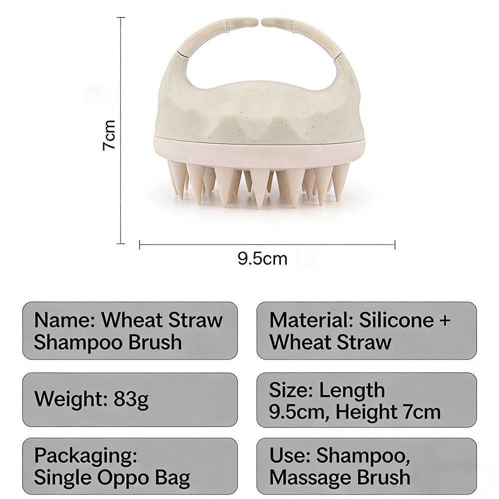 Shampoo Head Scalp Massage Brush Silicone Soft Skin Friendly Hair Washing Massager Comb SPA Massage Brush Beauty Hair Tool