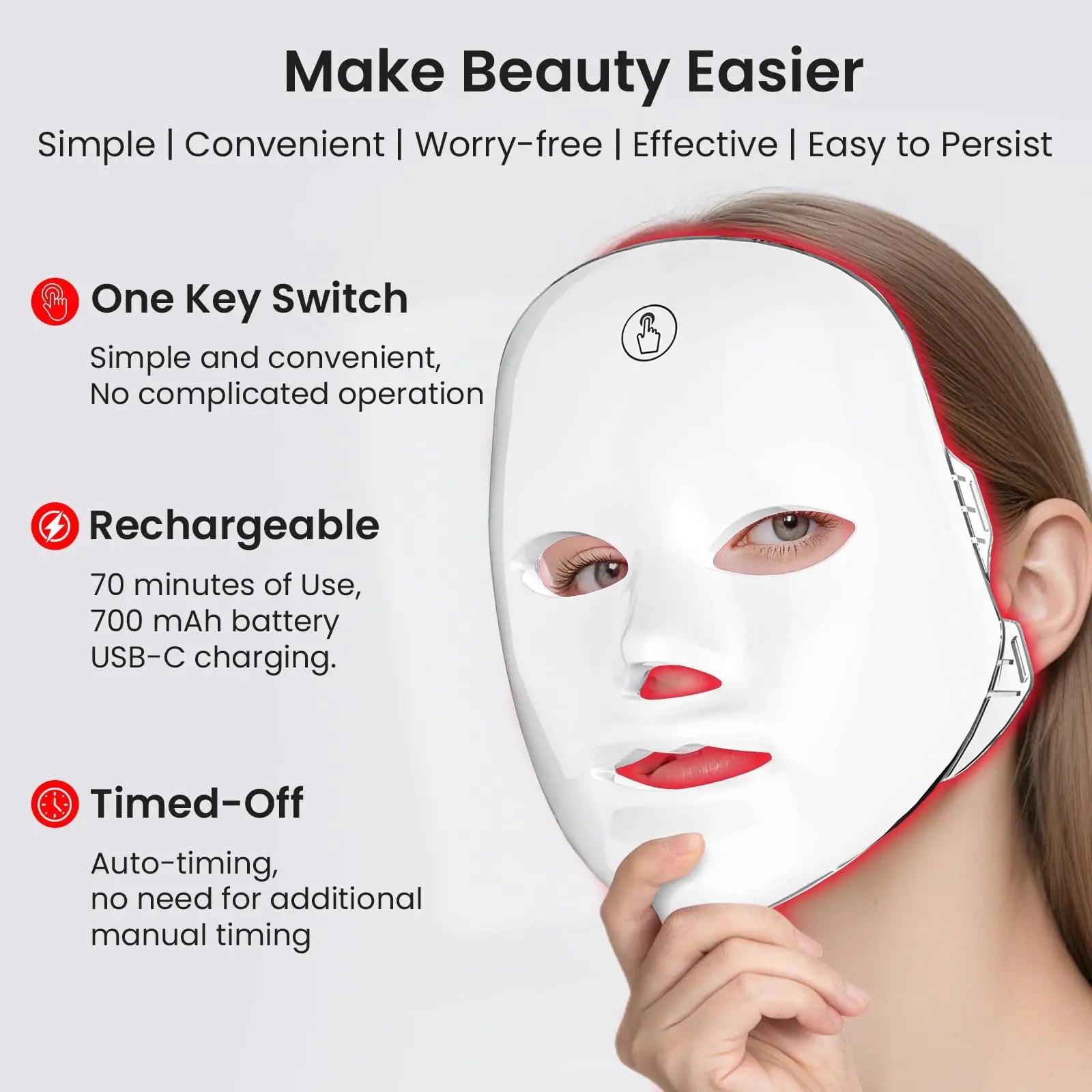 7-Colour LED Light Therapy Face Mask